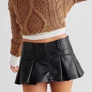 FP Pleated Micro Mini Skirt